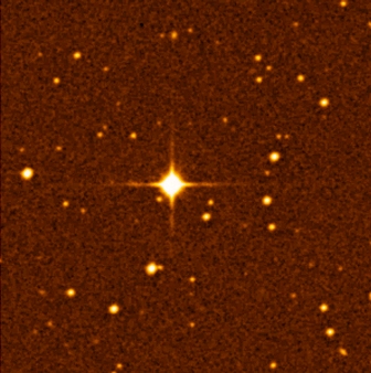 Image: Gliese 581. Digital Sky Survey / ESO. Cortesía de Lars Lindberg Christensen.